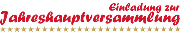 Jahreshaupversammlung